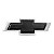 Emblema Volante Preto Black Piano Onix Cruze Prisma Celta Sonic Cobalt Spin - Imagem 1