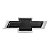 Emblema Volante Preto Black Piano Onix Cruze Prisma Celta Sonic Cobalt Spin - Imagem 1