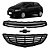 Kit Grade Inferior e Superior Com Friso Cromado Completa Com Emblema GM Preto - Imagem 1