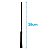 Haste Antena 28cm Lisa cm GM FORD e VW - Imagem 4
