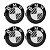 Jogo Calota Meio Roda Esportiva Mangels 58mm Emblema BMW - Imagem 1