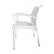 Cadeira plástica poltrona Branca pés de Alumínio - Imagem 3