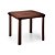 Mesa Quadrada Marrom Coffee Desmontável Bar Praia Jardim Cozinha - Imagem 1