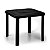 Mesa Quadrada Desmontável Cor Preto Para Bar Praia Jardim Cozinha - Imagem 1