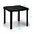 Mesa Quadrada Desmontável Cor Preto Para Bar Praia Jardim Cozinha - Imagem 2