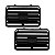 PAR DIFUSOR DE AR PAINEL GOL/PARATI/SAVEIRO G3 99 a 05 PRETO - Imagem 1