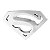 ADESIVO AUTO COLANTE SUPERMAN 7,5 X 10,5 CM CROMADO - Imagem 1