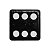 CAPA P/ VÁLVULA DADO KIT C/ 4 PEÇAS PRETO COM BRANCO - Imagem 3