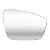 Lente de Retrovisor Gol/Voyage G6 2013... Convexo Unidade - Imagem 4