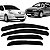 Calha De Chuva Defletor Preto Fumê Peugeot 206 207 4 Portas - Imagem 1