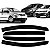 SUPER CALHA DE CHUVA VW FOX/SPACEFOX/CROSSFOX 4 PORTAS - Imagem 1