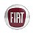 Jogo Calota Centro De Roda Binno 56mm Emblema Fiat Vermelho - Imagem 1