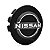 Calota Meio Roda Logo Novo Nissan Kicks 2016 Até 2024 51mm Preta - Imagem 1