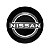 Calota Meio Roda Logo Novo Nissan Kicks 2016 Até 2024 51mm Preta - Imagem 2