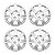 Jogo Calota Aro 14 Peugeot 206 207 307 10 Até 16 S/ Emblema - Imagem 1