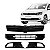 Kit Grade Superior Com Emblema Preto/parachoque Central/laterais Com Milha Gol Voyage Saveiro G6 Até 2016 - Imagem 1