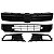 Kit Grade Superior Com Emblema Preto/parachoque Central/laterais Com Milha Gol Voyage Saveiro G6 Até 2016 - Imagem 2