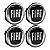 Jogo Meio Roda Porta Logo Scorro 56mm Emblema Resinado - Imagem 4