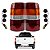 Kit Courier 1996/2009 Par Lanternas Traseiras Tricolor + Chicotes - Imagem 1