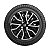 Jogo Calota Aro 15 Fiat Argo Cronos 2022/... Preto C/Prata - Imagem 15
