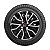 Jogo Calota Aro 15 Fiat Argo Cronos 2022/... Preto C/Prata - Imagem 14