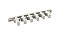 Kit Organizador Mangueira 3/8 Chopp Co2 Fixar Parede 5 Mangueiras/Branco - Imagem 2