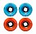 Freak SurfSkate | Roda para skate simulador surf 65mm | Combinação: 2 Fire Wave 87a Laranja e 2 Pool Shark 85a Azul Clara - Imagem 1