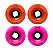 Freak SurfSkate | Roda para skate simulador 65mm | Combinação: 2 Fire Wave 87a Laranja e 2 Shock Wave 92a Rosa - Imagem 1