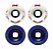 Freak SurfSkate | Roda para Skate simulador de surf| Combinção: Shock Wave 92a 65mm nas cores  2 Brancas e 2 Roxas - Imagem 1