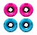 Rodas Freak | Roda para simulador de surf| Combinação: 2 Shock Wave 92a Rosa e 2 Pool Shark 85a Azul Clara - Imagem 1