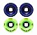 Rodas Freak | Roda para simulador de surf 65mm |Combinação: 2 Shock wave 92A Roxa e 2 Atomic wave 90A Verde - Imagem 1