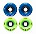 Freak SurfSkate | Roda para skate simulador 65mm | Combinação: 2 Atomic wave 90A Verde e 2 Big wave 81a Azul escura - Imagem 1