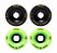 Freak SurfSkate | Roda para skate simulador 65mm | Combinação: 2 Atomic Wave 90A Verde e 2 Atomic Wave 90A Preta - Imagem 1