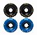 Freak SurfSkate | Roda para skate simulador 65mm | Combinação: 2 Atomic wave 90A Preta e 2 Big wave 81a Azul escura - Imagem 1