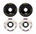 Freak SurfSkate | Roda para skate simulador 65mm | Combinção: 2 Atomic Wave 90a Preta e 2 Shock Wave 92a Branca - Imagem 1
