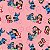 Tecido Microfibra Estampa Digital 0.50 cm - Lilo Stitch Rosa - Imagem 1