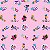 Tecido Microfibra Estampa Digital 0.50 cm - PK XD Fundo Rosa - Imagem 1