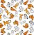 Tecido Oxfordine Estampa Digital 5 m - Garfield - Imagem 1