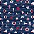 Tecido Oxfordine Estampa Digital 5m - Marítimo - Imagem 1