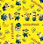 Tecido Oxfordine Estampa Digital 5m - Minions Banana - Imagem 1
