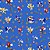 Tecido Oxfordine Estampa Digital 5m - Sonic Fundo Azul - Imagem 1
