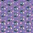 Tecido Microfibra Estampa Digital 0.50 cm - Stitch 16 / Roxo - Imagem 1