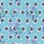 Tecido Microfibra Estampa Digital 0.50 cm - Stitch 21 / Azul Bebê - Imagem 1