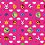Tecido Microfibra Estampa Digital 0.50 cm - bolofofos 9 pink - Imagem 1
