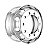 Roda de Aluminio Alto Brilho Borda Larga 22,5 x 8,25 10 Furos Polida - Imagem 1