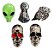 Par Parafuso Placa Cranio Caveira Et Santa Metal Moto Carro Caminhão - Imagem 1