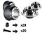 Kit Instalação Roda Disco Compatível Traseira Caminhão Scania 112 e 113 - Imagem 1