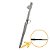 Calibrador de Pneu Duplo Bico Reto 150mm 1/4 Com Medidor - Imagem 1