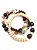 PULSEIRA 3V. DE CRISTAL BRONZE E ROSA NUDE - Imagem 1