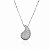 COLAR CURTO NIQUEL COM PINGENTE GOTA DE ZIRCONIA CRISTAL - Imagem 1